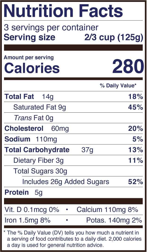 Chocolate Fudge Brownie nutritional info